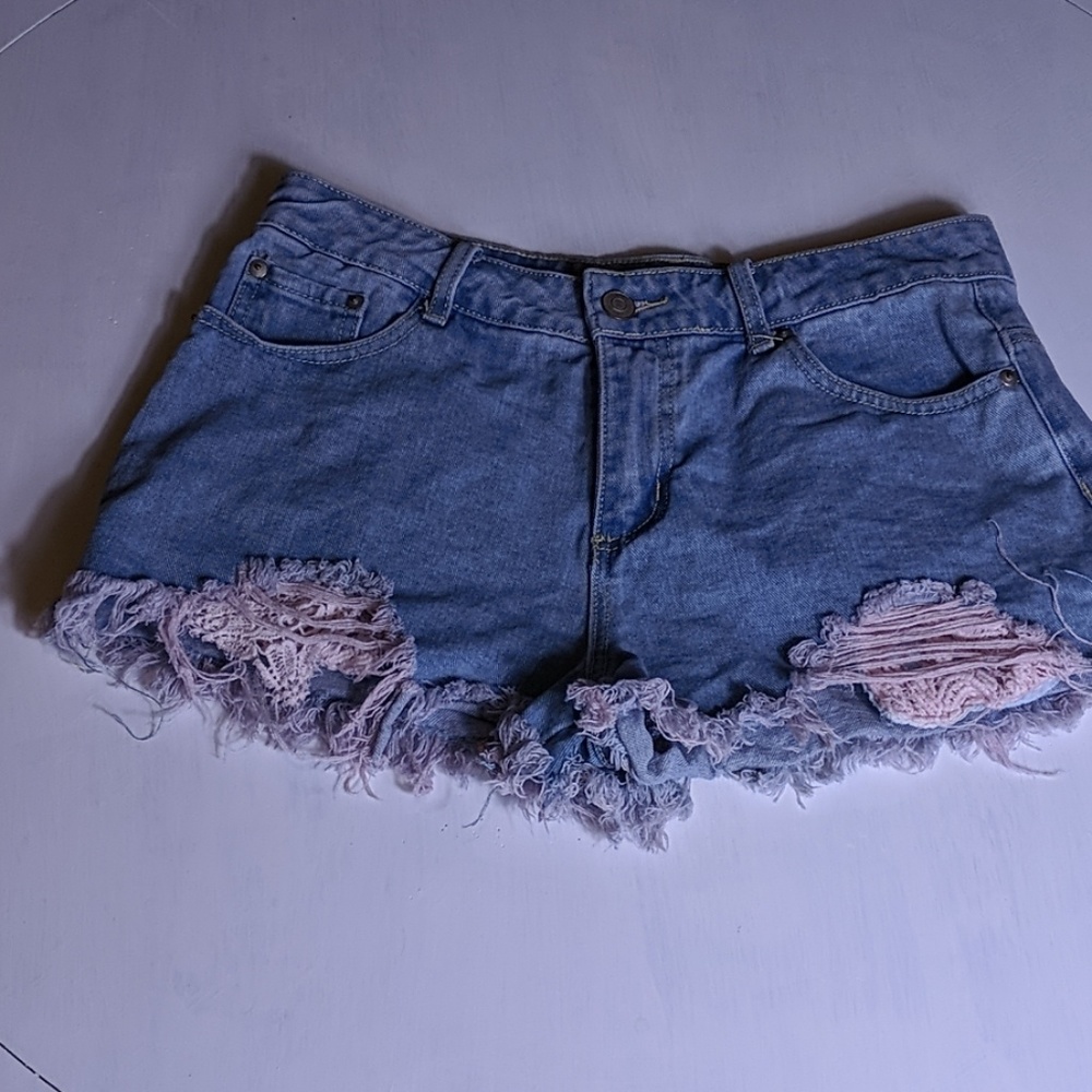 Hot Topic High Rise Denim Shorts